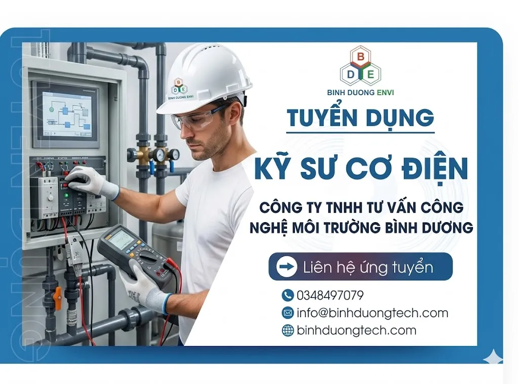 Tuyển dụng kỹ sư cơ điện