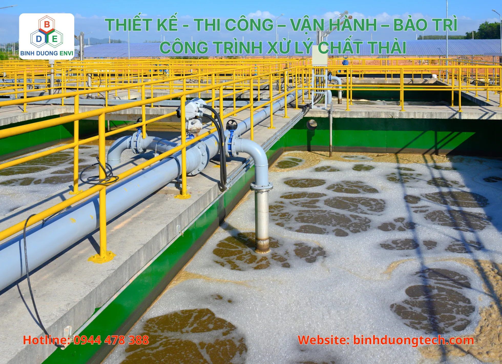 Thiết kế - Thi công – Vận hành – Bảo trì công trình xử lý chất thải
